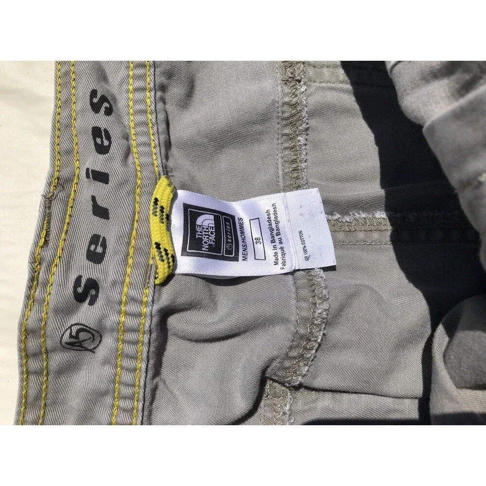 The North Face A5 Series Pants Mens 38 Gray Belted Articulated Knees Canvas
